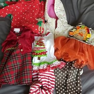 Baby Girl Holiday/Winter bundle 12 months